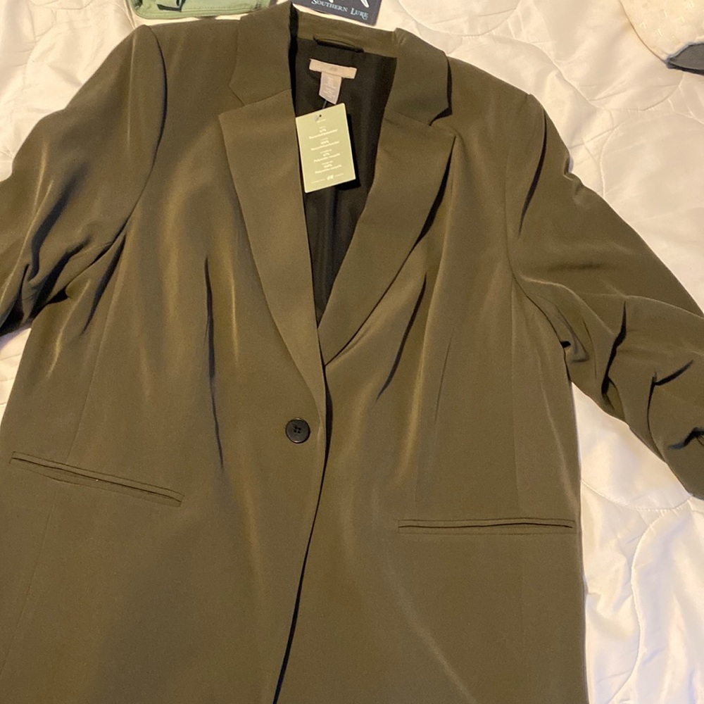 Brand new olive green women’s dress jacket